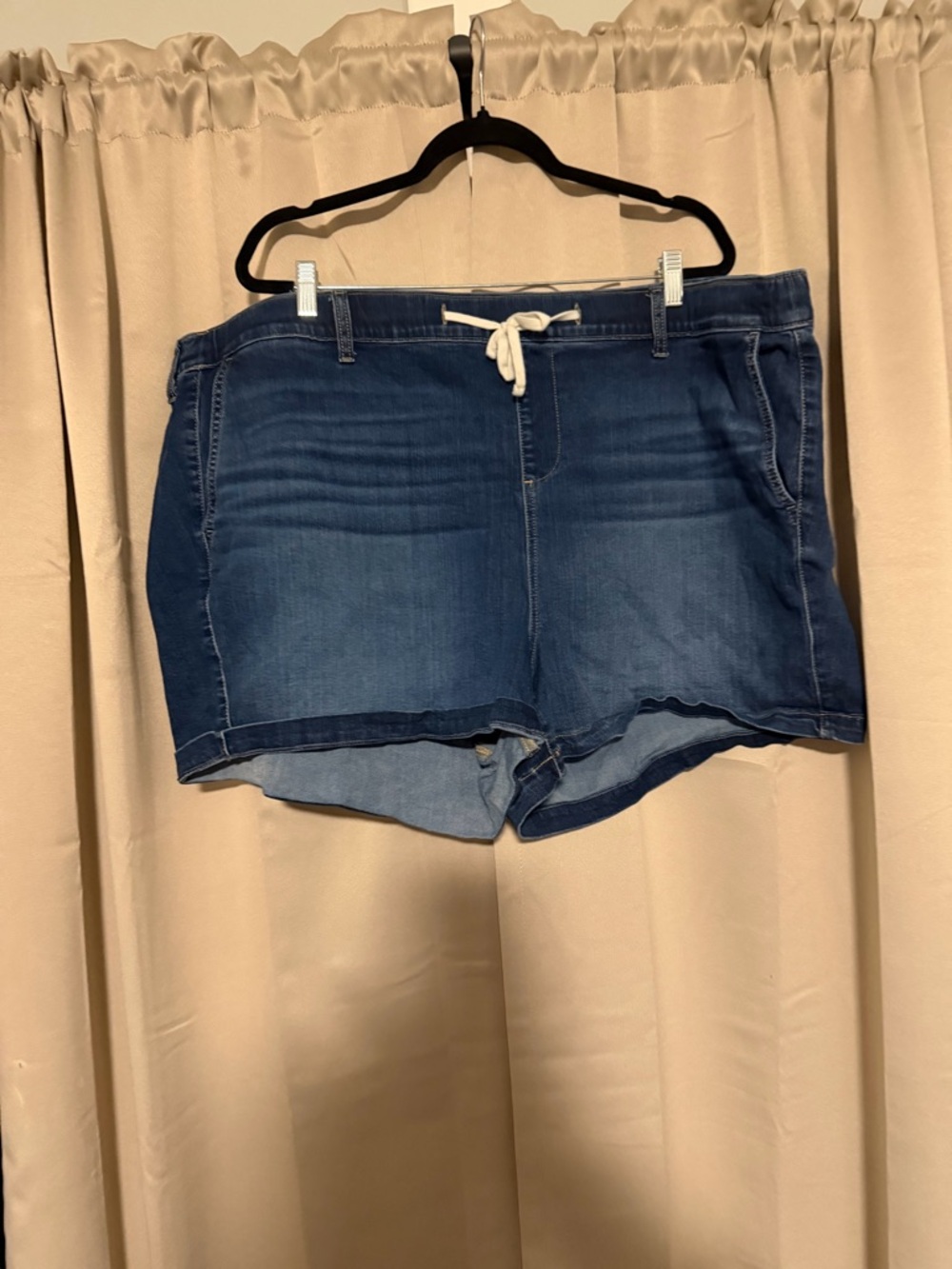 torrid Blue Denim-Style Drawstring Shorts